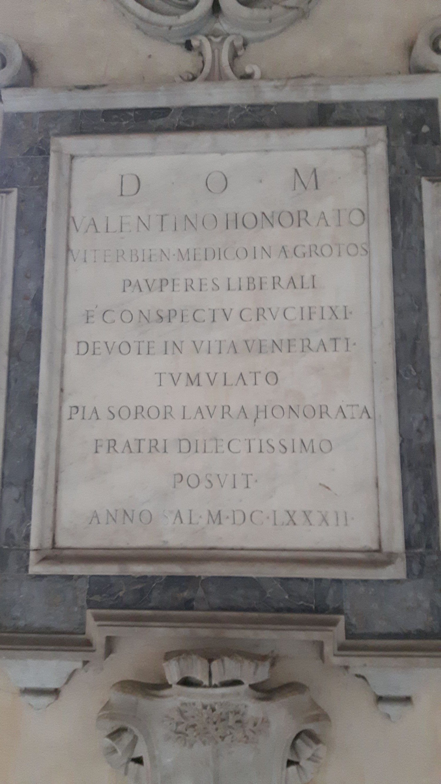 Valentino Onorati's funeral tablet, Basilica of Santa Maria in Trastevere, Rome (5) .jpg